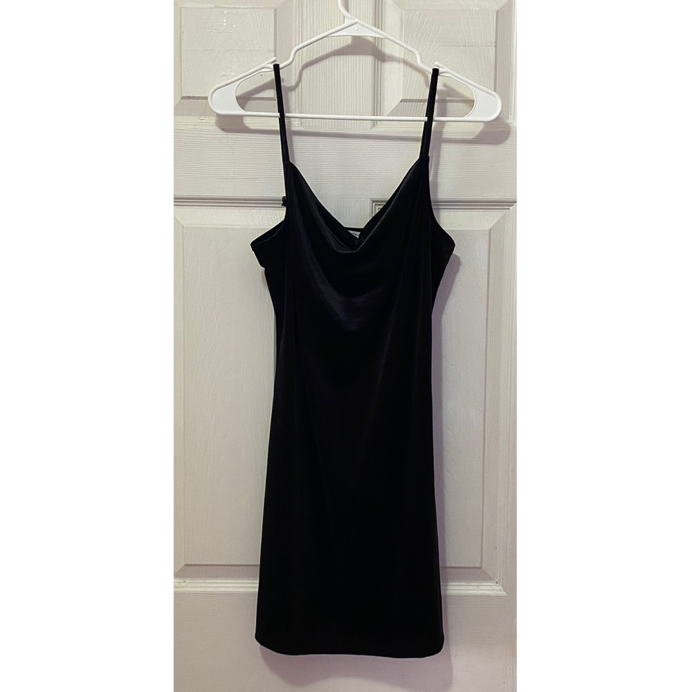 Black Velvet Mini Dress